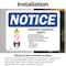 Signmission Emergency Generator Danger High Sign With Symbol, 7 in W x Rectangle, Vinyl Decal OS-2PACK-NS-D-57-L-11854 - alternate 4